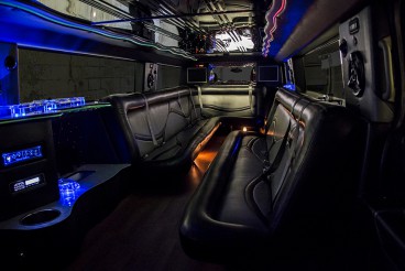 Hummer Limousine Interior that meets Nevada Transportation Authority Service Expectations